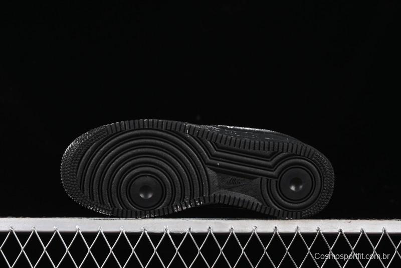Nike Air Force 1 '07 Low Graffiti Black Silver Anime Hand-Painted Casual Sneakers - CW2288-012