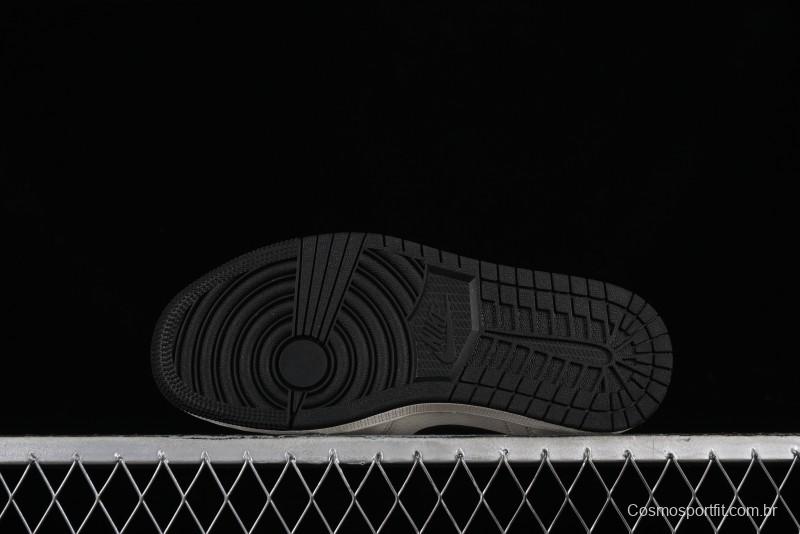 Nike Air Jordan 1 Low AJ1 Stone Island Collaboration - Off White Black Retro Low-Top Basketball Shoes - LJ6688-003